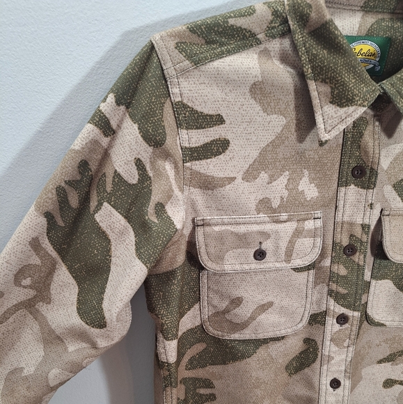 Cabela's Outdoor Gear Womens Medium Button Down Shirt Camo Hunting Military - Picture 4 of 15
